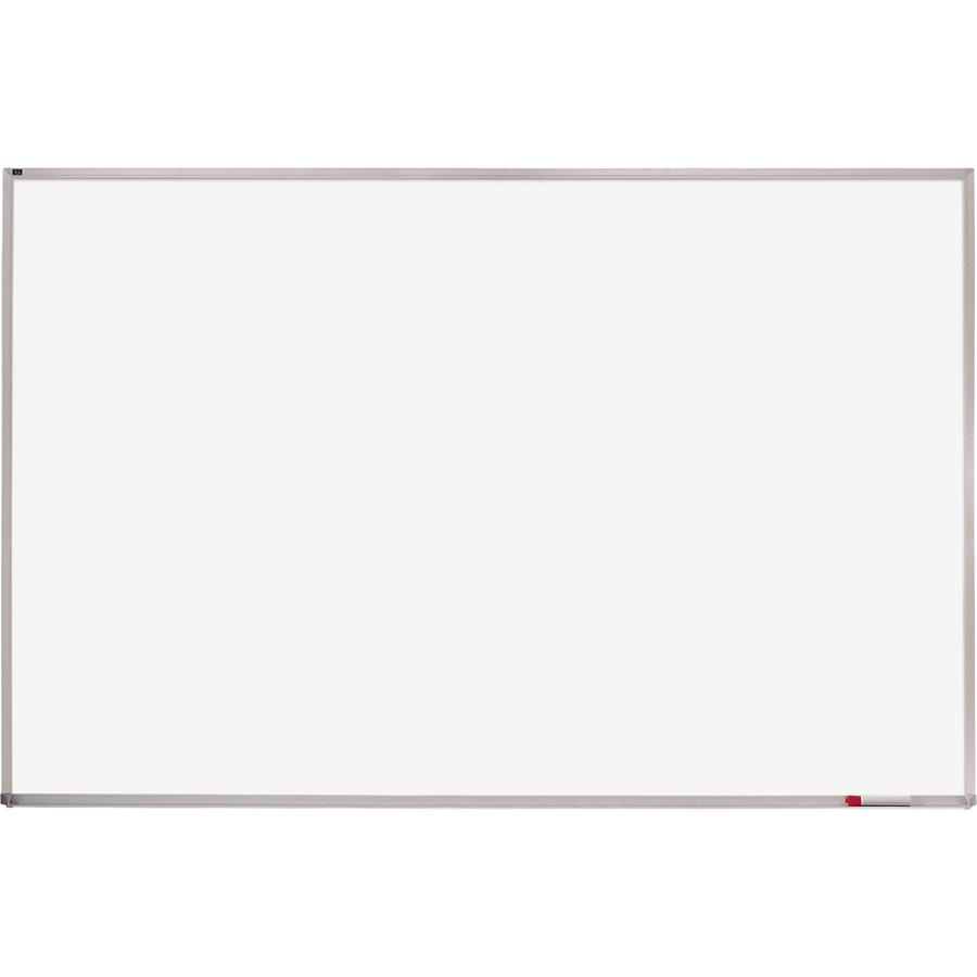 Quartet Whiteboard - 48" (4 ft) Width x 72" (6 ft) Height - White Melamine Surface - Silver Aluminum Frame - Horizontal - 1 Each. Picture 3