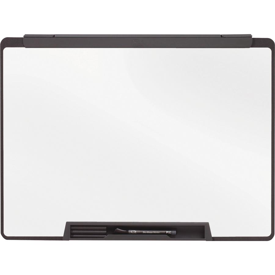 Quartet Motion Cubicle Whiteboard - 24" (2 ft) Width x 18" (1.5 ft) Height - White Melamine Surface - Black Plastic Frame - 1 Each. Picture 2
