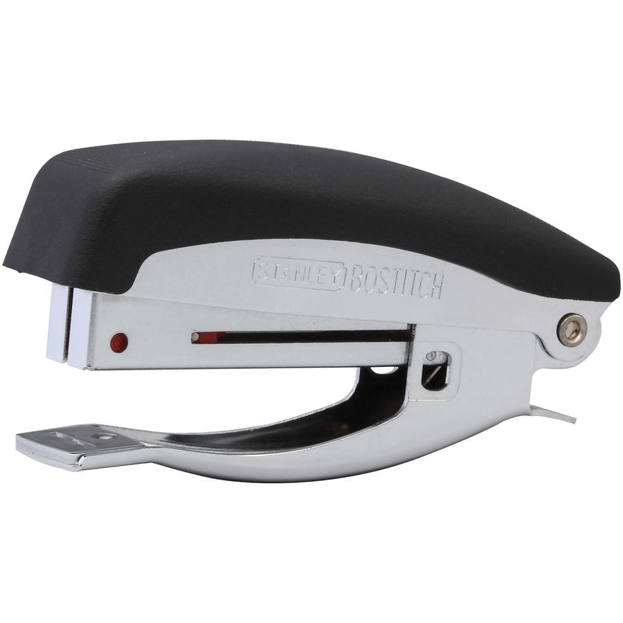 Bostitch Deluxe Hand-held Stapler - 20 of 20lb Paper Sheets Capacity - 105 Staple Capacity - Half Strip - 1/4" Staple Size - 1 Each - Chrome. Picture 5