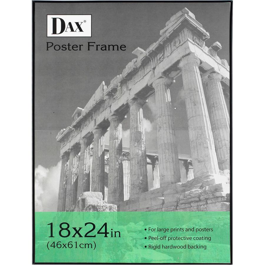 DAX U-Channel Wall Poster Frames - Holds 16" x 20" Insert - Vertical, Horizontal - 1 Each - Black. Picture 2