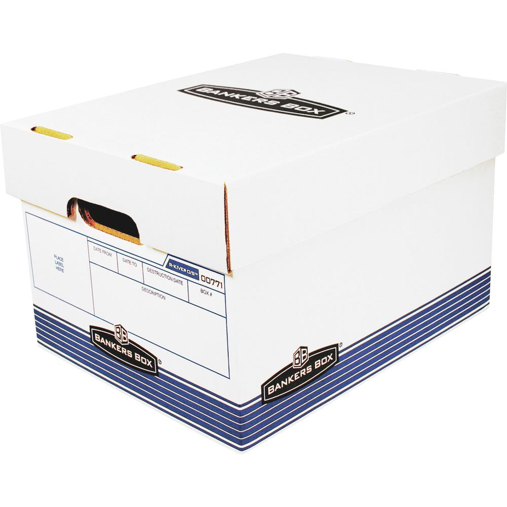 Bankers Box R-Kive Offsite File Storage Box - Internal Dimensions: 12" Width x 15" Depth x 10" Height - External Dimensions: 12.9" Width x 16.6" Depth x 10.3" Height - Lift-off Closure - Stackable - W. Picture 2