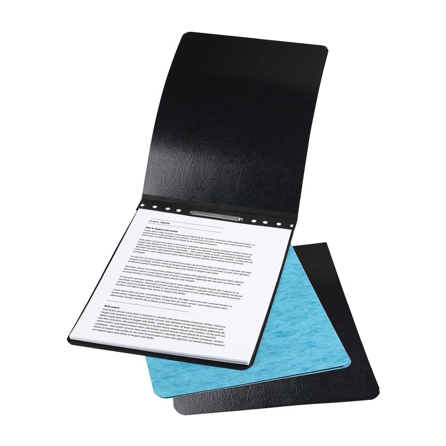 ACCO Presstex Legal Recycled Report Cover - 2" Folder Capacity - 8 1/2" x 14" - Light Blue - 30% Recycled - 1 Each. Picture 2
