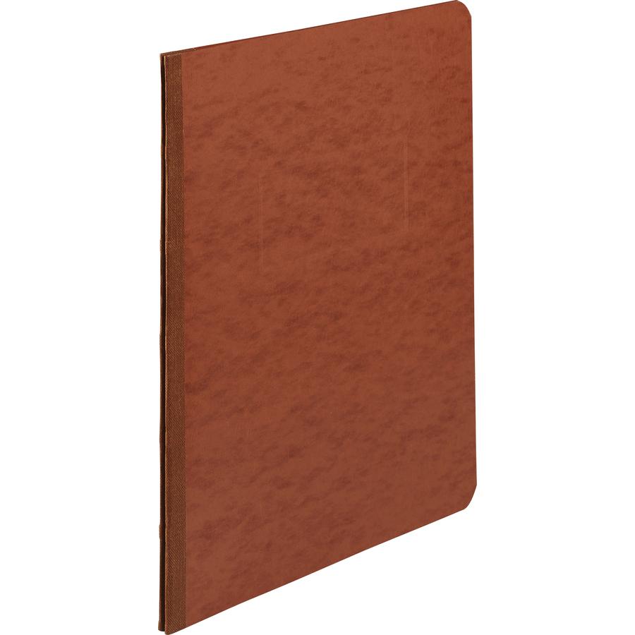 ACCO Presstex Letter Recycled Report Cover - 3" Folder Capacity - 8 1/2" x 11" - Tyvek, Leather - Red - 30% Recycled - 1 / Each. Picture 2
