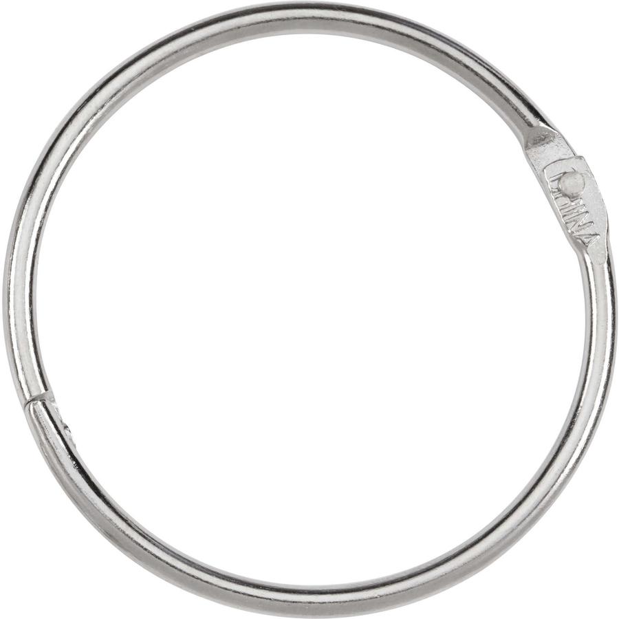 ACCO Loose-Leaf Rings - 2" Maximum Capacity - 375 x Sheet Capacity - Silver - Nickel - 50 / Box. Picture 2