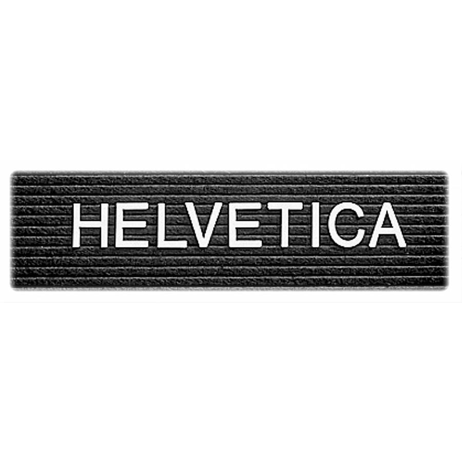 Quartet Letter Board Characters - Pin-up - Helvetica Style - 1" Height - White - Plastic - 144 / Set. Picture 2