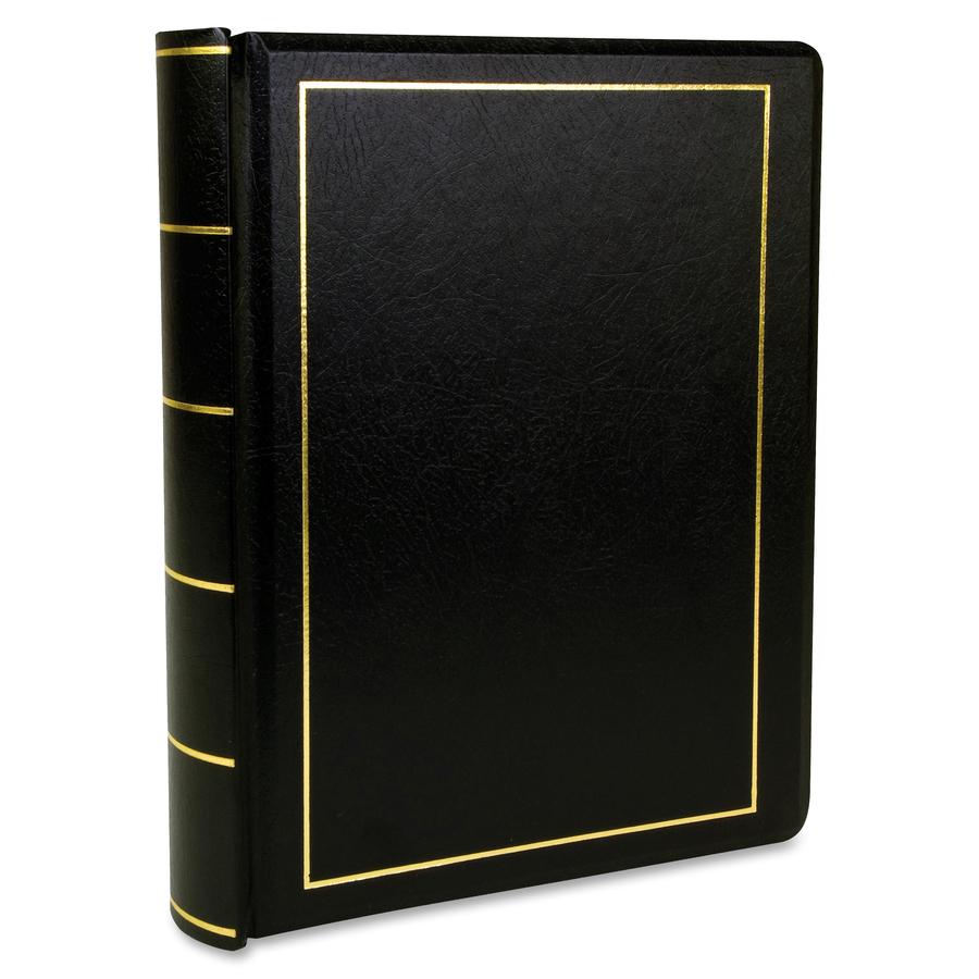 Wilson Jones Minute Book - 125 Sheet(s) - 28 lb - Sewn Bound - Letter - 8.50" x 11" Sheet Size - Black Cover - 1 Each. Picture 3