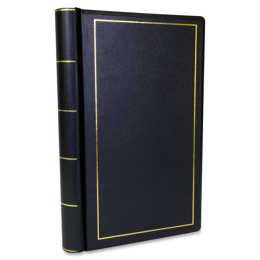 Wilson Jones Minute Book - 125 Sheet(s) - 28 lb - Sewn Bound - Legal - 8.50" x 14" Sheet Size - Black Cover - 1 Each. Picture 2