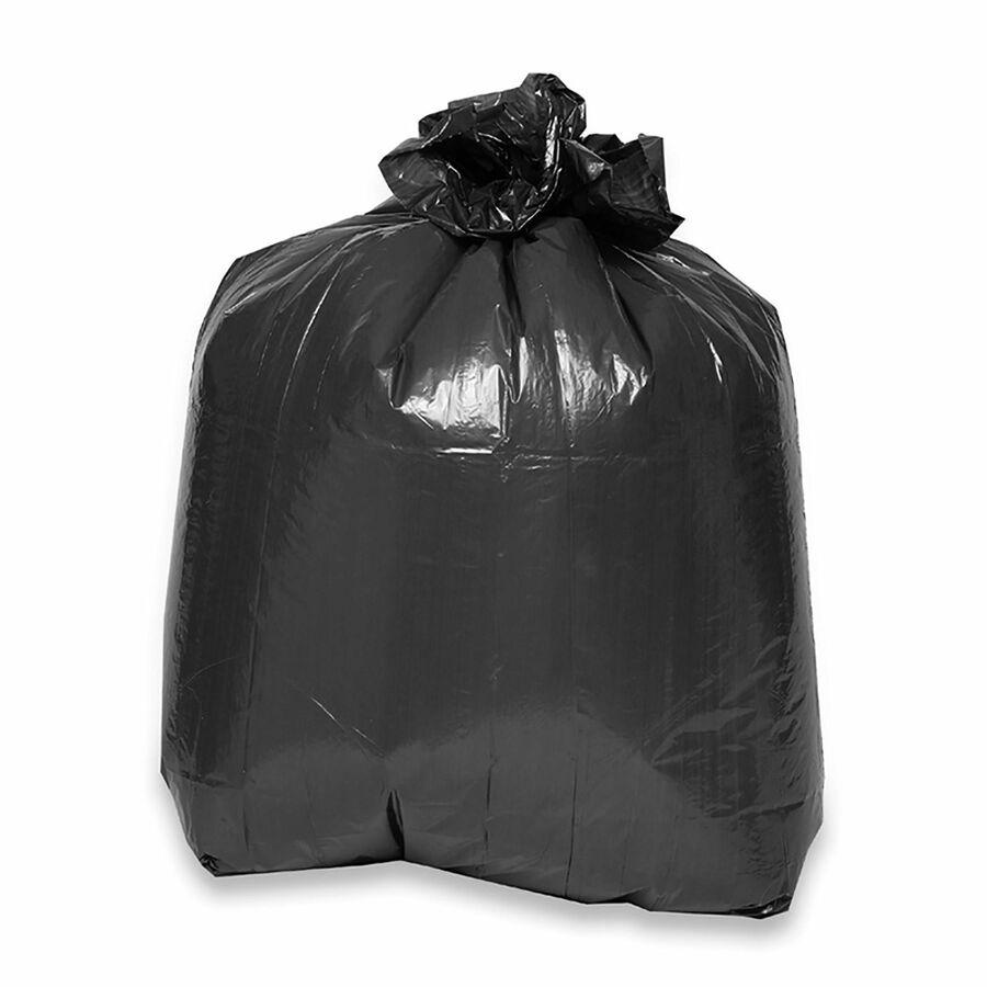 Genuine Joe Low Density Liners - Large Size - 45 gal Capacity - 40" Width x 46" Length - 0.70 mil (18 Micron) Thickness - Low Density - Brown, Black - 40/Carton. Picture 5