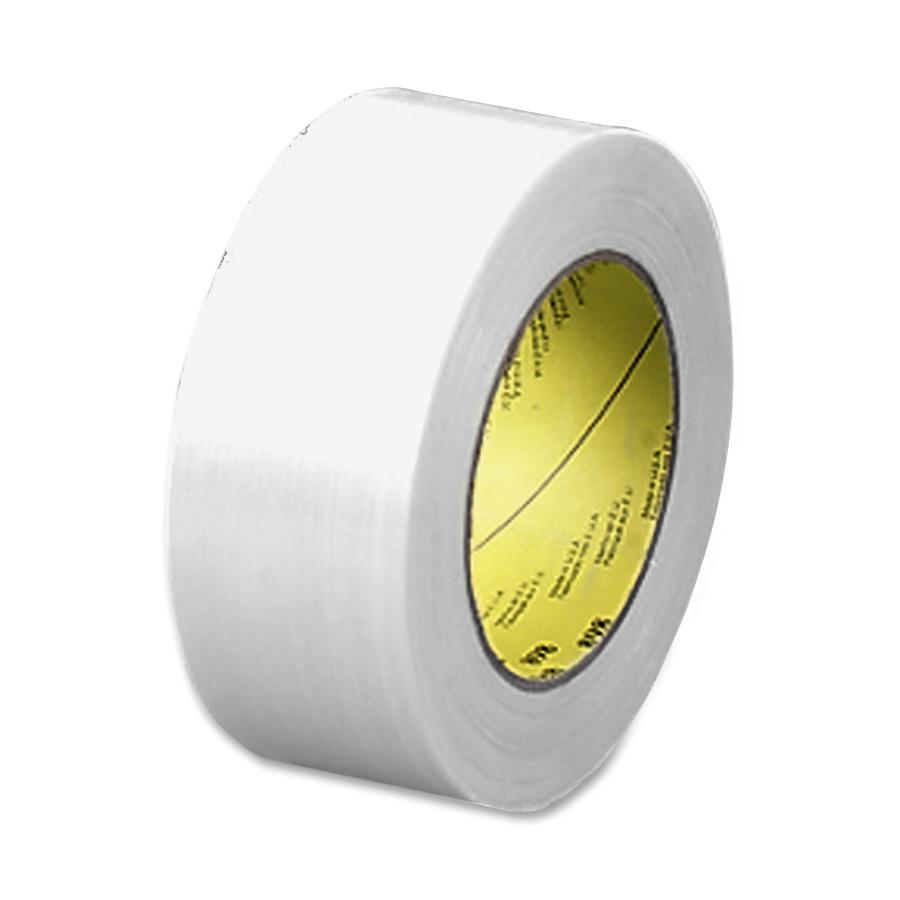 Scotch Premium-Grade Filament Tape - 60 yd Length x 2" Width - 6.6 mil Thickness - 3" Core - Synthetic Rubber - Glass Yarn Backing - Moisture Resistant, Abrasion Resistant, Curl Resistant, Stain Resis. Picture 3