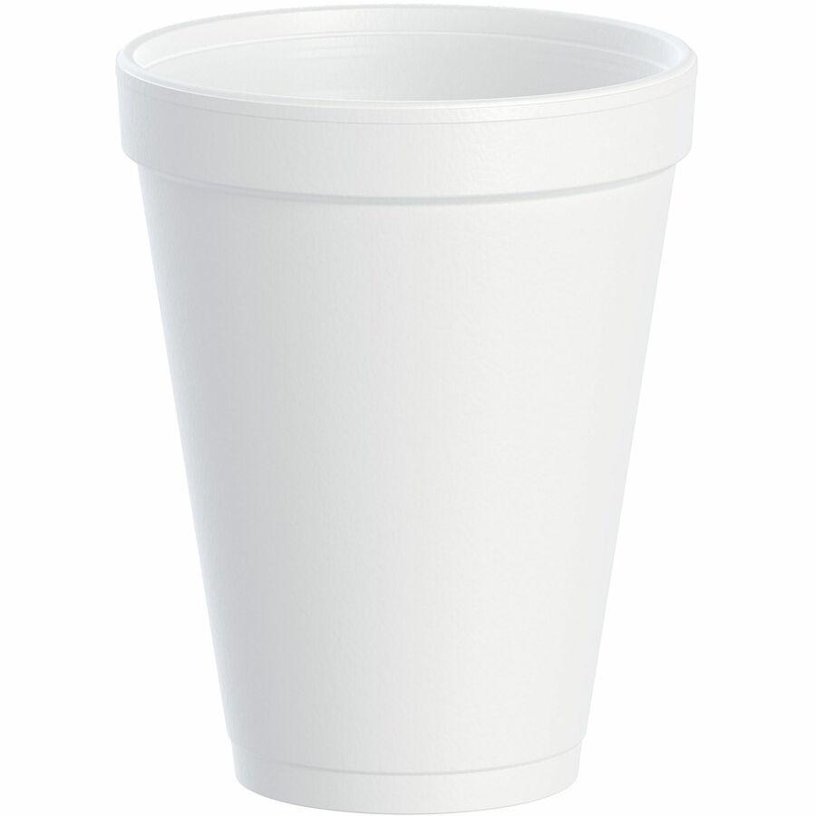 Dart Insulated Foam Cups - 25 / Pack - 12 fl oz - 40 / Carton - White - Foam - Coffee, Soft Drink, Hot Cider, Hot Chocolate, Juice, Cappuccino, Tea, Cold Drink. Picture 2