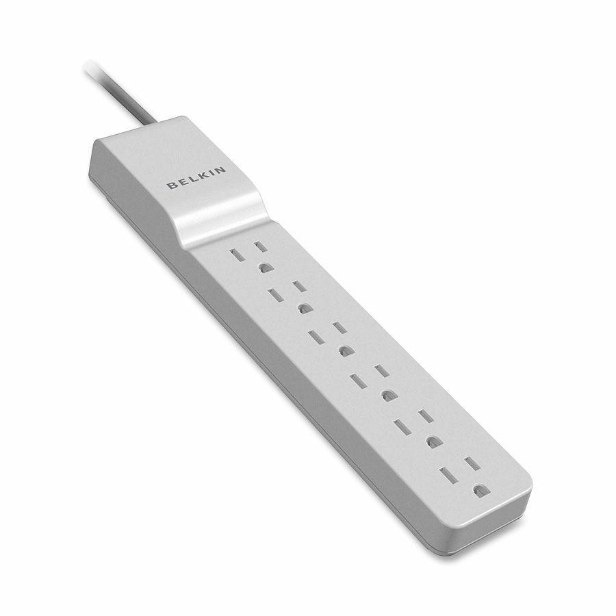 Belkin 6 Outlet Home and Office Power Strip Surge Protector with 4ft Power Cord - 720 Joules - 1875 Watts - 6 x AC Power - 709 J - 48 kA - 4 ft. Picture 2