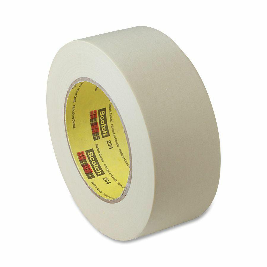 Scotch General-Purpose Masking Tape - 60 yd Length x 2" Width - 5.9 mil Thickness - 3" Core - Rubber Backing - For Masking - 1 / Roll - Tan. Picture 2