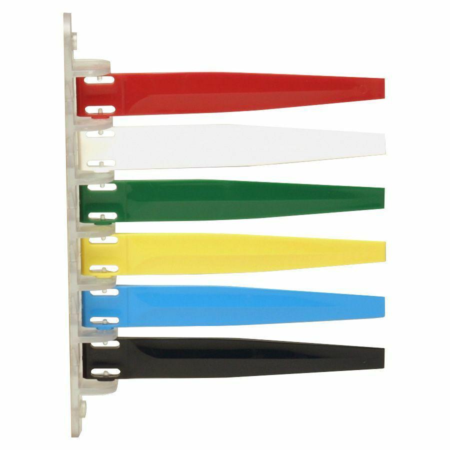 IMC-DIP Exam Room Status Signal Flags - 10.1" x 7.3" - Plastic - Red, White, Green, Yellow, Blue, Black. Picture 2