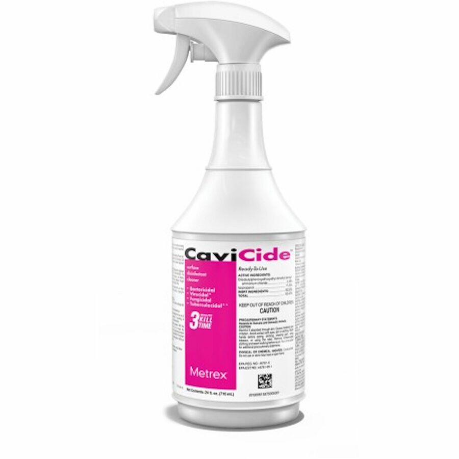 Cavicide Surface Disinfectant Spray Cleaner - 24 fl oz (0.8 quart) - 1 Each - Disinfectant, Non-toxic, Rinse-free, Fragrance-free, Caustic-free. Picture 2