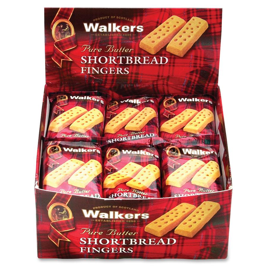Walkers Office Snax Walker's Shortbread Cookies - Individually Wrapped - Butter - 24 / Box. Picture 2