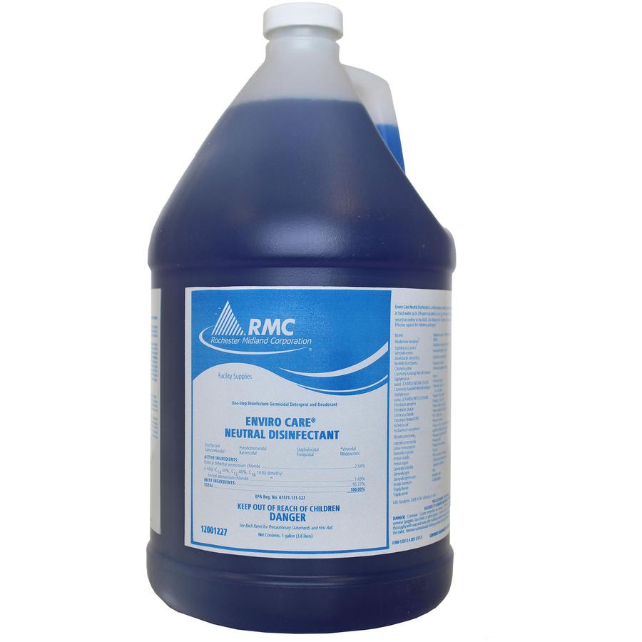 RMC Enviro Care Neutral Disinfectant - Concentrate Spray - 128 fl oz (4 quart) - 1 Each - Blue. Picture 2