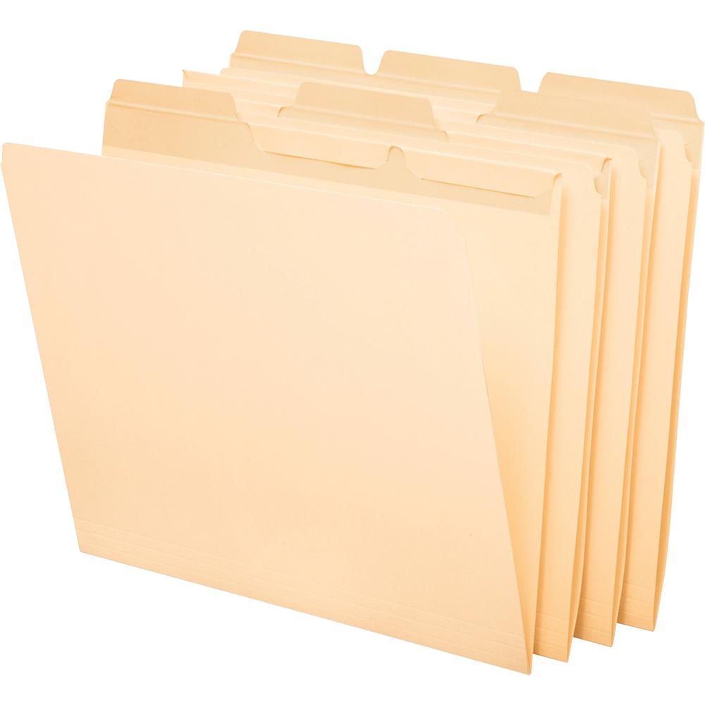 Pendaflex Ready-Tab 1/3 Tab Cut Letter Recycled Top Tab File Folder - 8 1/2" x 11" - Top Tab Location - Assorted Position Tab Position - Manila - 10% - 50 / Pack. Picture 2