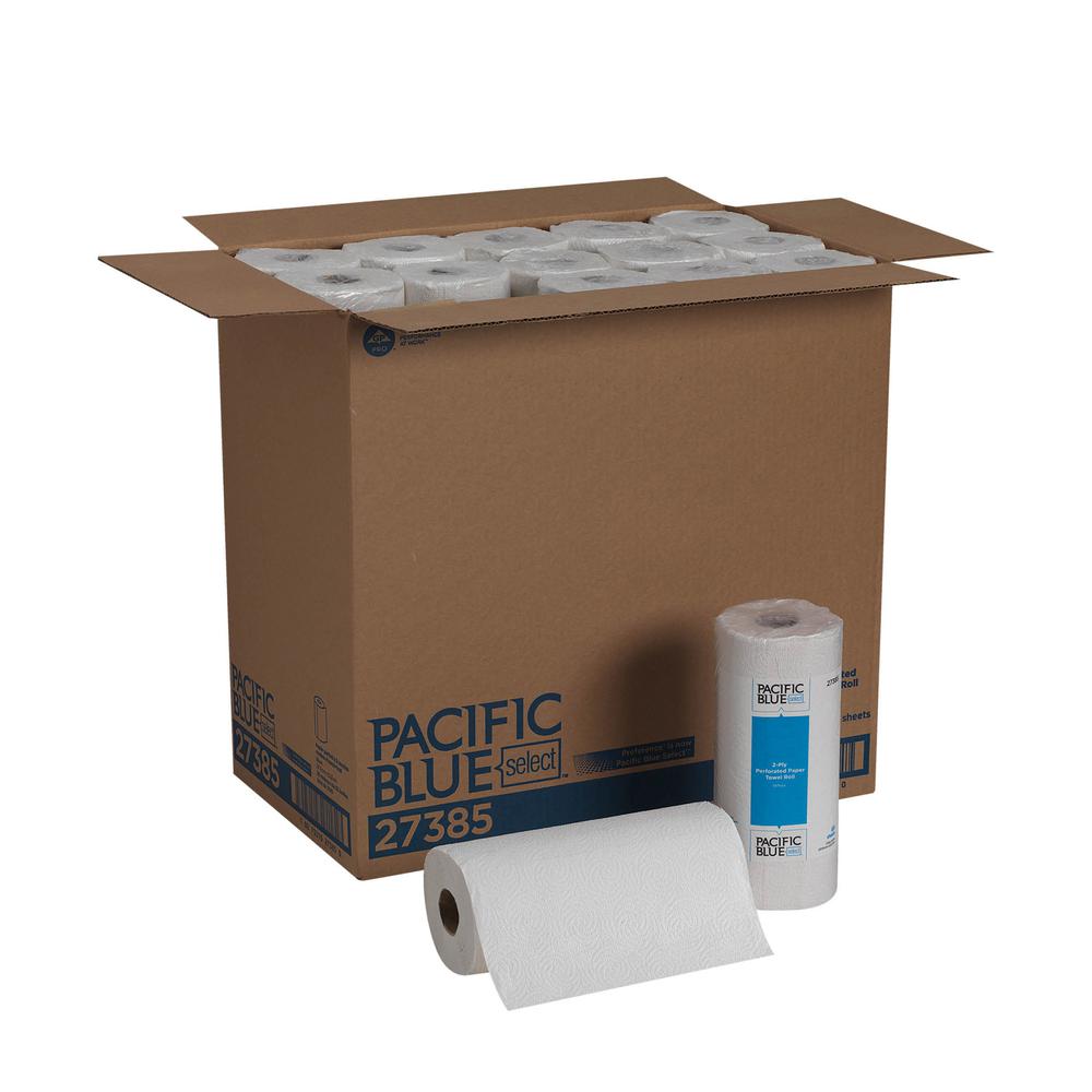 Pacific Blue Select Perforated Paper Towel Roll (Previously Preference) by GP Pro - 2 Ply - 8.80" x 11" - 85 Sheets/Roll - White - Paper - Perforated - For Healthcare, Food Service - 30 / Carton. Picture 3
