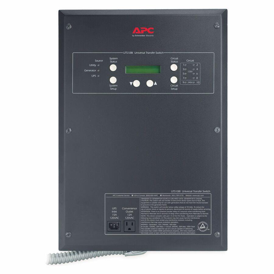 APC 10-Circuit Universal Transfer Switch - 110 V AC, 220 V AC. Picture 2