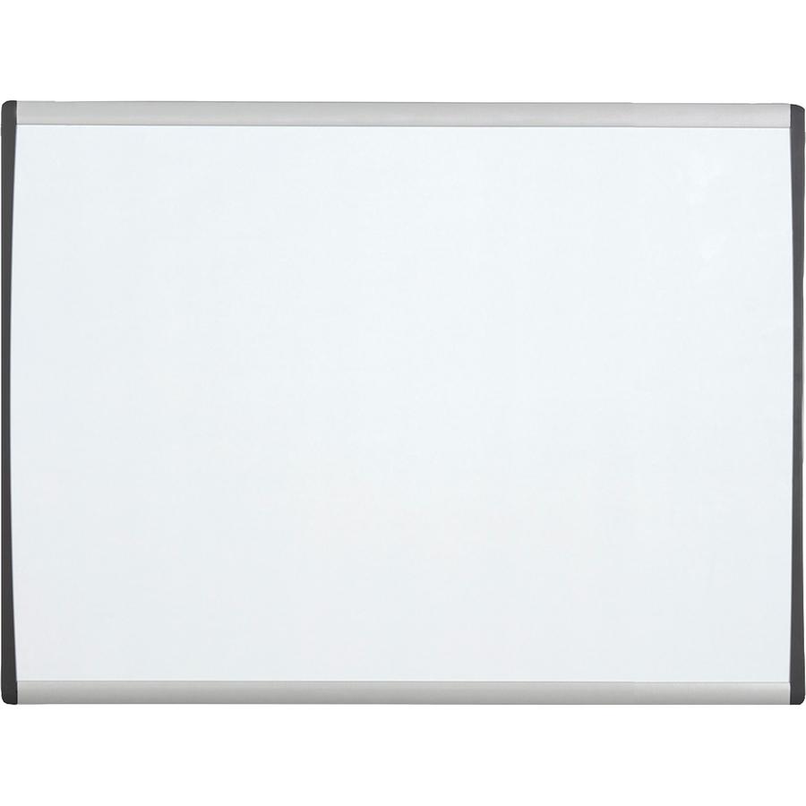 Quartet Arc Cubicle Magnetic Whiteboard - 14" (1.2 ft) Width x 11" (0.9 ft) Height - White Painted Steel Surface - Silver Aluminum Frame - Horizontal - Magnetic - 1 Each. Picture 2