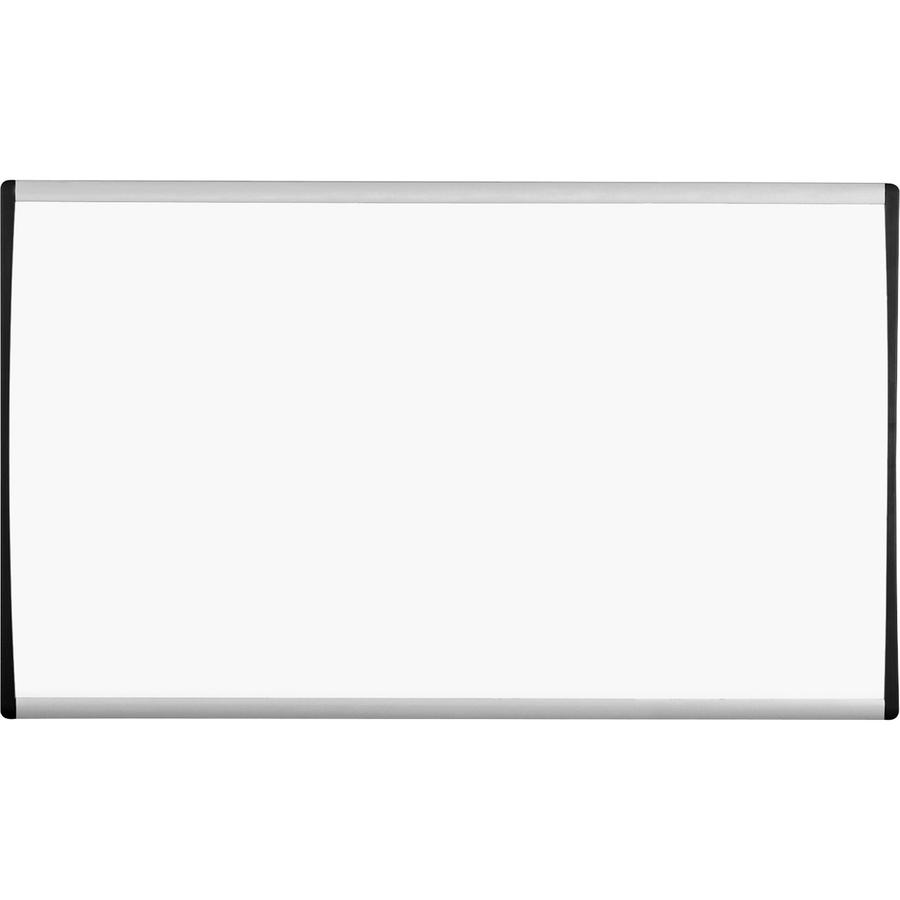 Quartet Arc Cubicle Magnetic Whiteboard - 30" (2.5 ft) Width x 18" (1.5 ft) Height - White Painted Steel Surface - Silver Aluminum Frame - Horizontal - Magnetic - 1 Each. Picture 3