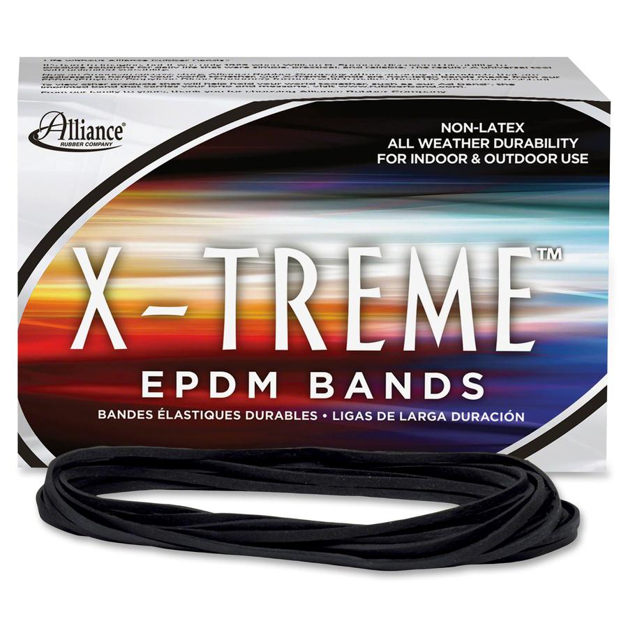Alliance Rubber 02004 X-treme Rubber Bands - Non-Latex - 7" x 1/8" - Archival Quality - 1 lb Box - 175 Bands - EPDM Rubber - Black. Picture 4