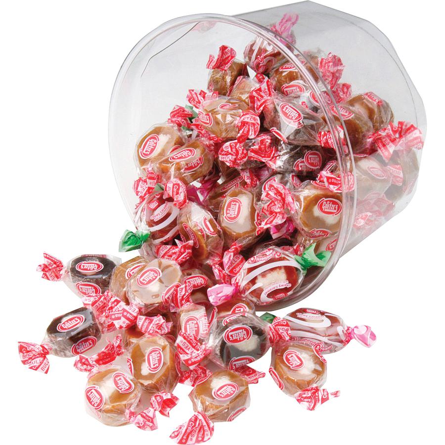 Office Snax Goetz's Caramel Creams Candy Tub - Regular, Strawberry, Dark - 1.61 lb - 1 Each. Picture 2