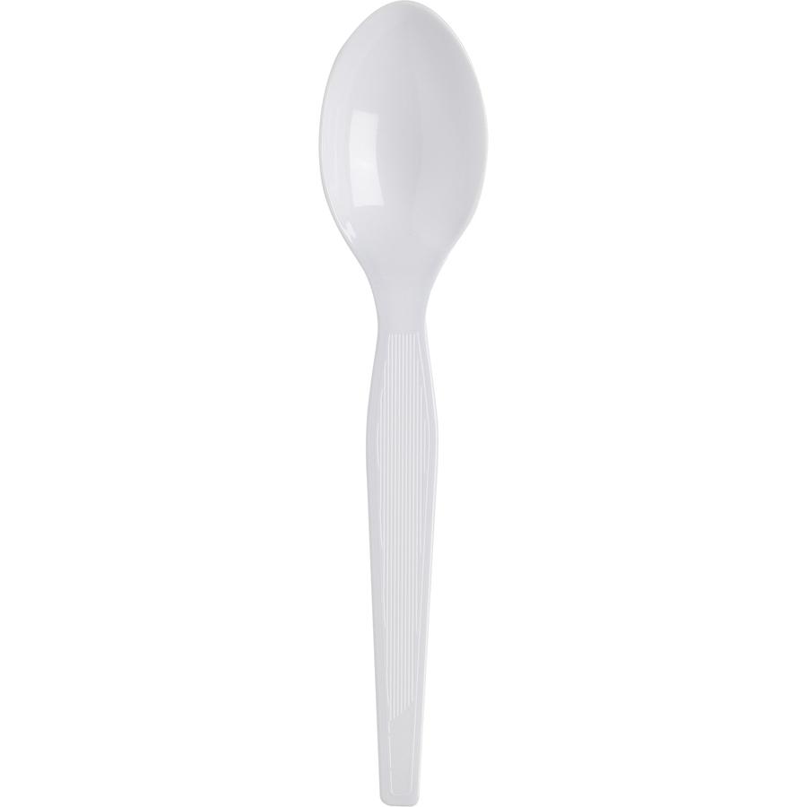 Dixie Heavyweight Disposable Teaspoons by GP Pro - 1000/Carton - Teaspoon - 1 x Teaspoon - White. Picture 4