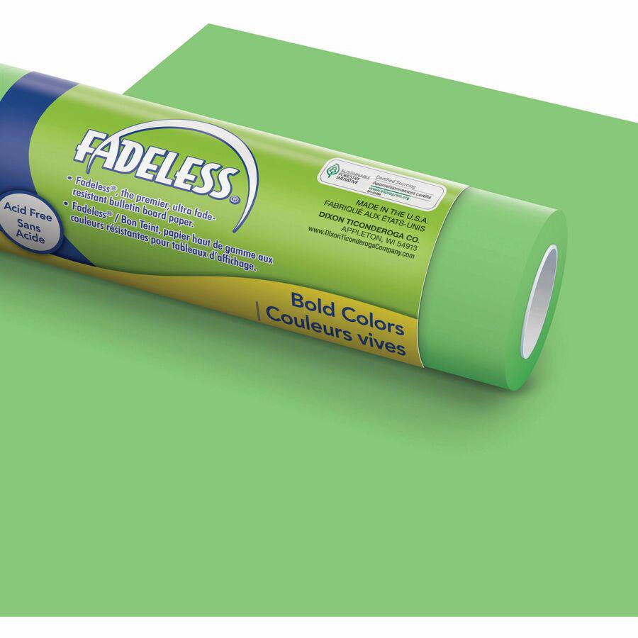 Fadeless Bulletin Board Art Paper - Art Project, Craft Project, School Project, Home Project, Office Project - 3"Height x 48"Width x 50 ftLength - 1 / Roll - Nile Green - Paper. Picture 2