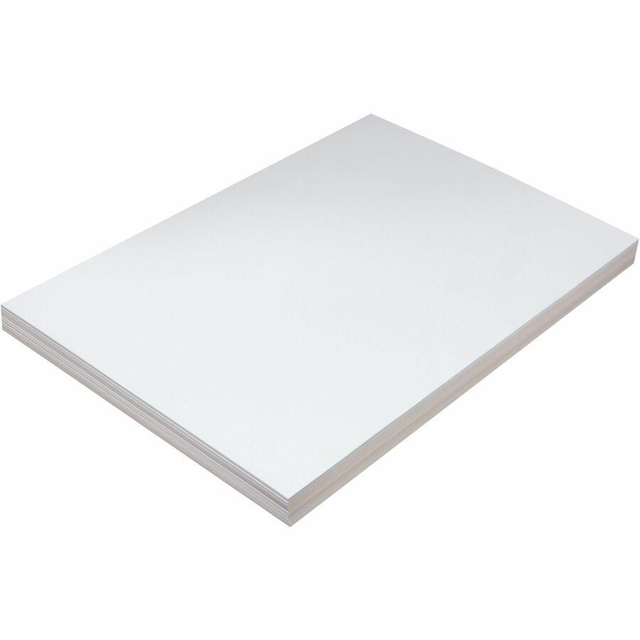 Pacon Medium Weight Multipurpose Tagboard - Multipurpose - 12"Width x 18"Length - 100 / Pack - White. Picture 3