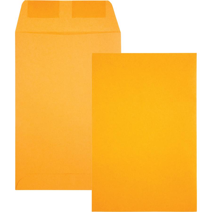 Quality Park Kraft Catalog Envelopes - Catalog - 6" Width x 9" Length - 28 lb - Gummed - Kraft - 500 / Box - Kraft. Picture 5