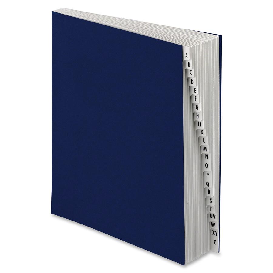 Pendaflex Indexing Expanding Desk File - 8 1/2" x 11" - 30 Divider(s) - Pressboard - Navy - 10% Recycled - 1 Each. Picture 2