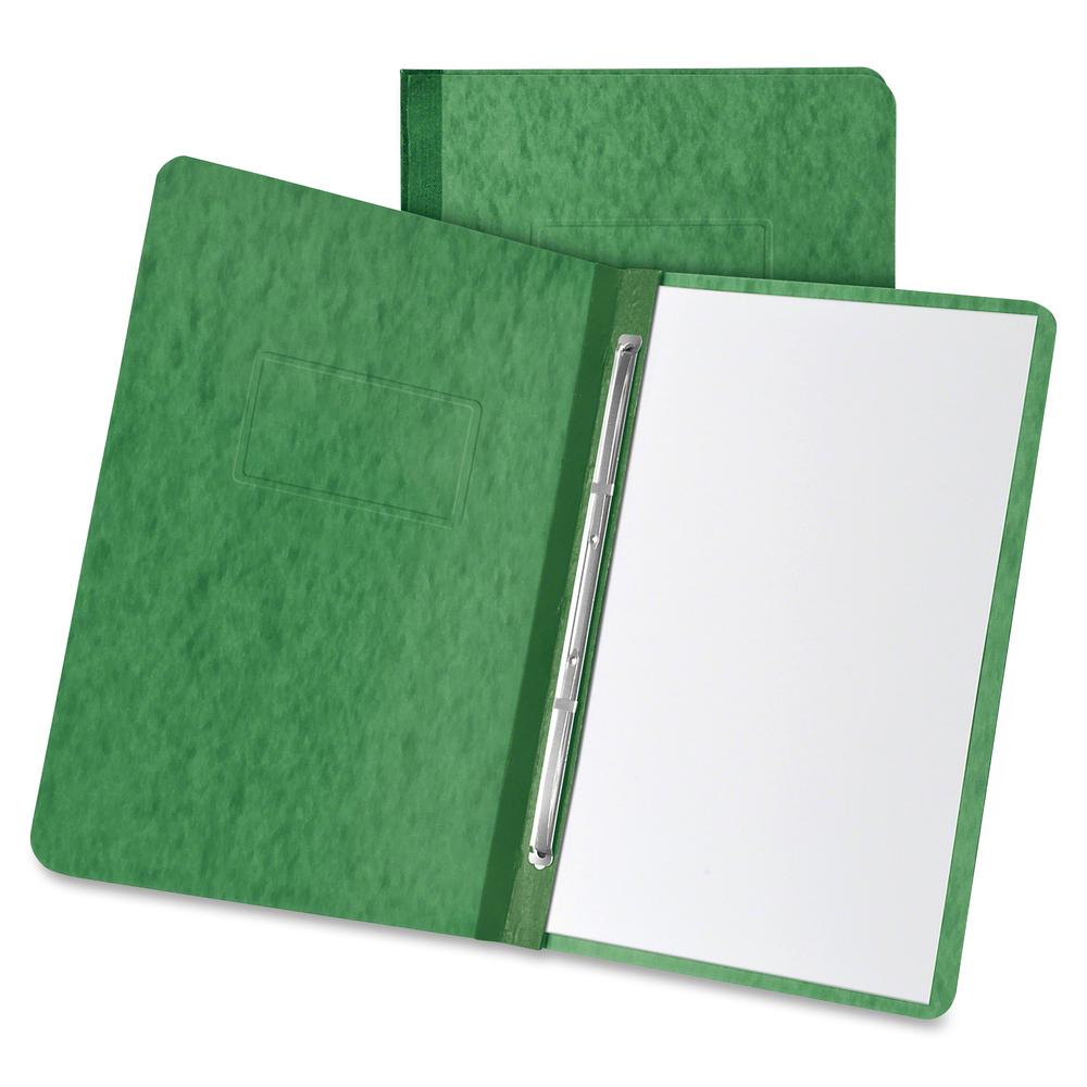 TOPS Letter Recycled Report Cover - 3" Folder Capacity - 8 1/2" x 11" - 2 Fastener(s) - Pressboard - Dark Green - 65% Recycled - 1 Each. Picture 2