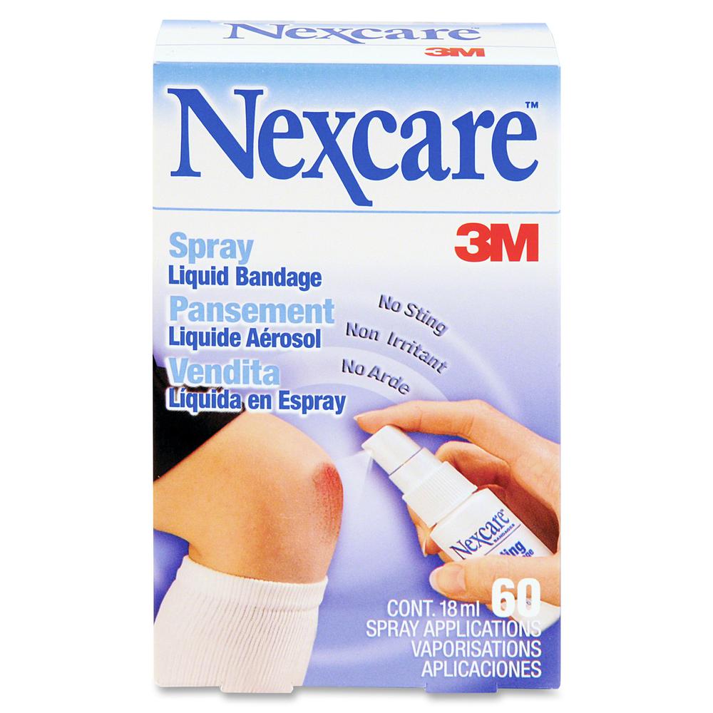 Nexcare Spray Liquid Bandage - 0.61 fl oz - 1Each - Clear. Picture 2