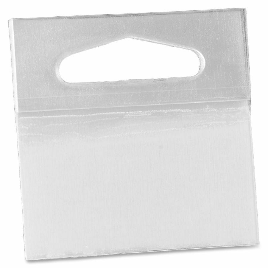3M Pad Hang Tabs - 10 Tab(s) - 2" Tab Height x 2" Tab Width - Self-adhesive - Clear Polyester Tab(s) - 50 / Box. Picture 2