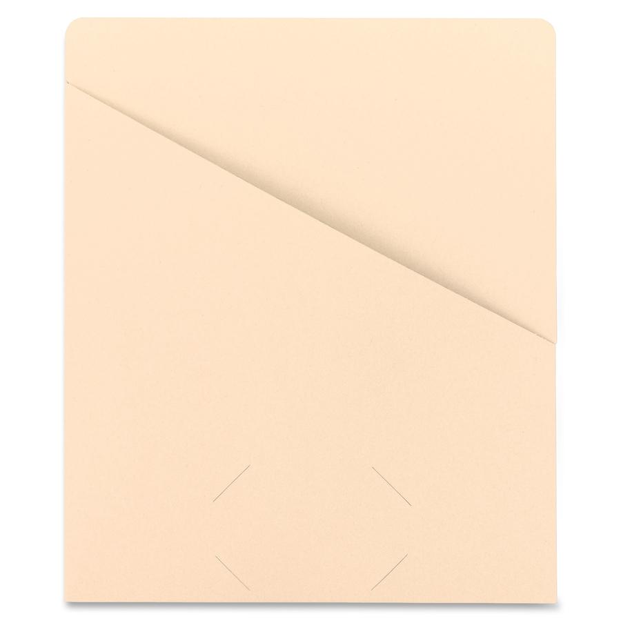 Smead Letter Recycled File Jacket - 8 1/2" x 11" - Manila - Manila - 10% Recycled - 25 / Pack. Picture 7