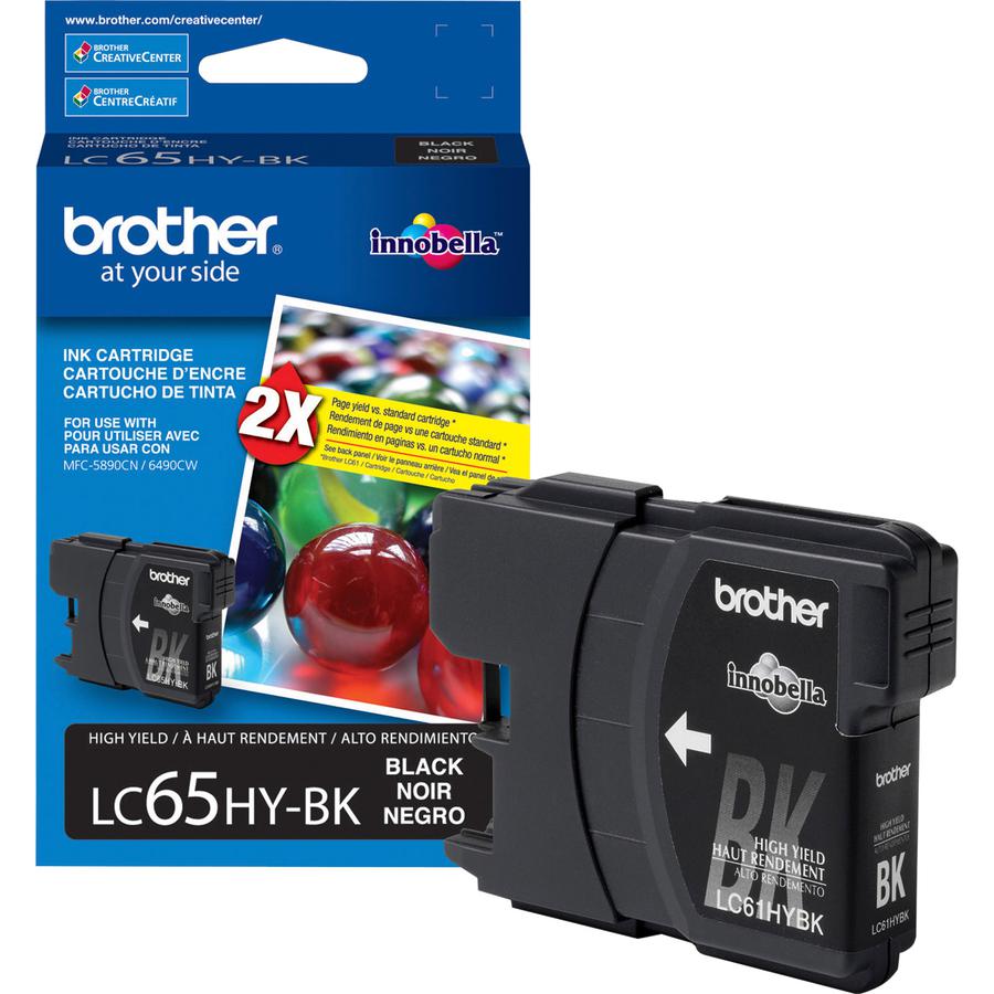 Brother LC65HYBK Original Ink Cartridge - Inkjet - 900 Pages - Black - 1 Each. Picture 2
