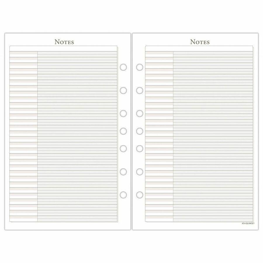 Day Runner Daily Planner Refill - Julian Dates - Daily - 1 Year - January 2024 - December 2024 - 8:00 AM to 5:00 PM - Quarter-hourly, 6:00 AM to 7:00 PM - Half-hourly - 1 Day Double Page Layout - 5 1/. Picture 2