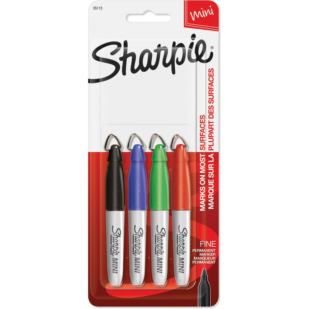 Sharpie Mini Markers - Fine Marker Point - Assorted - 4 / Set. Picture 2