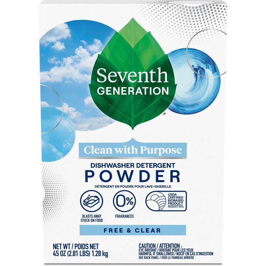 Seventh Generation Dishwasher Detergent - For Kitchen - 45 oz (2.81 lb) - Free & Clear Scent - 1 Each - Non-toxic, Chlorine-free, Phosphate-free - Clear. Picture 6