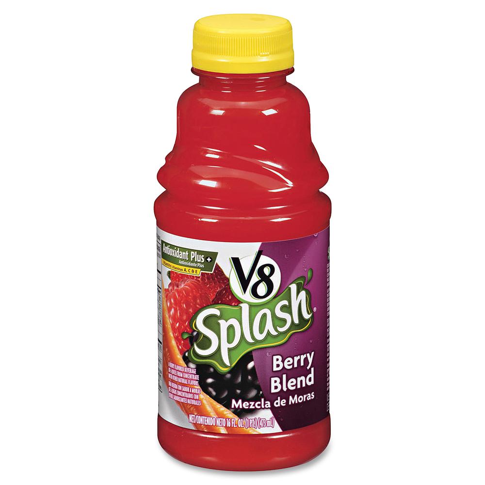 V8 Splash Fruit Juice - 16 fl oz (473 mL) - 12 / Carton. Picture 2
