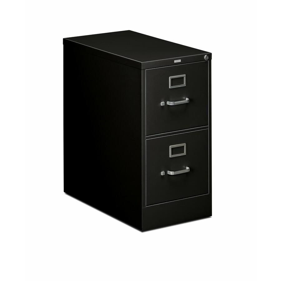 HON 310 H312 File Cabinet - 15" x 26.5"29" - 2 Drawer(s) - Finish: Black. Picture 6