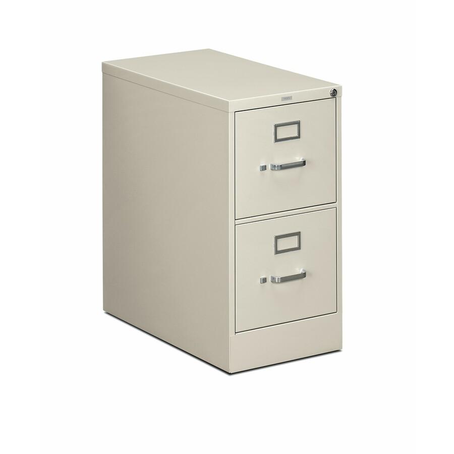 HON 310 H312 File Cabinet - 15" x 26.5"29" - 2 Drawer(s) - Finish: Light Gray. Picture 4