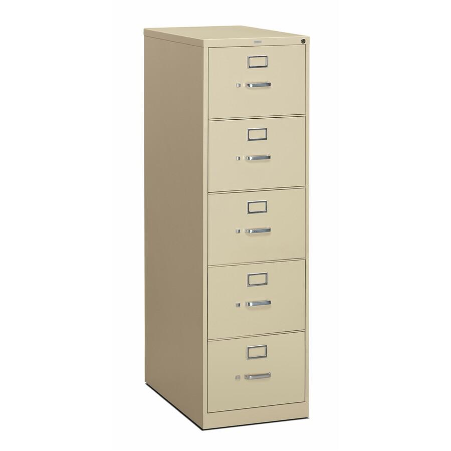 HON 310 H315C File Cabinet - 18.3" x 26.5"60" - 5 Drawer(s) - Finish: Putty. Picture 2