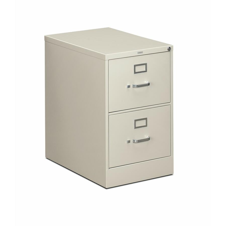 HON 310 H312C File Cabinet - 18.3" x 26.5"29" - 2 Drawer(s) - Finish: Light Gray. Picture 3