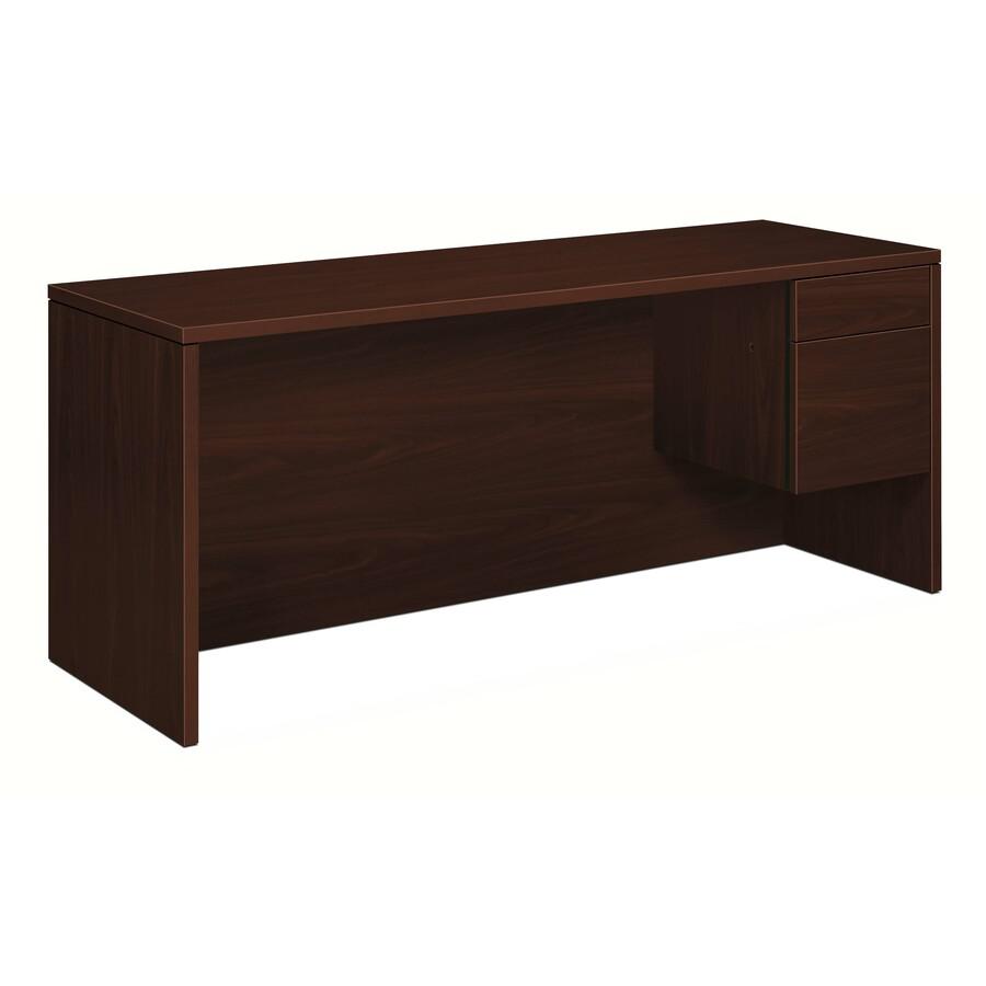 HON 10500 H10545R Pedestal Credenza - 72" x 24"29.5" - 2 x Box, File Drawer(s)Right Side - Flat Edge. Picture 3