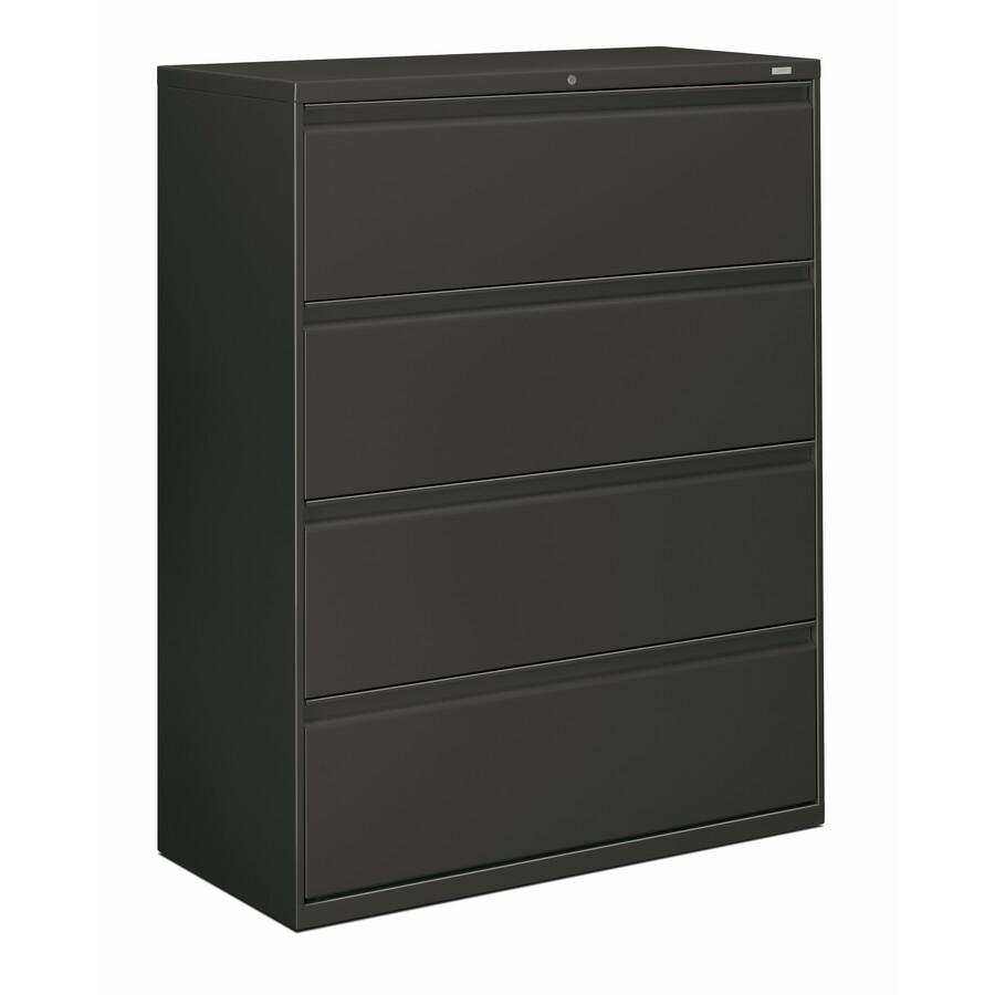 HON Brigade 800 H894 Lateral File - 42" x 18"53.3" - 4 Drawer(s) - Finish: Charcoal. Picture 3