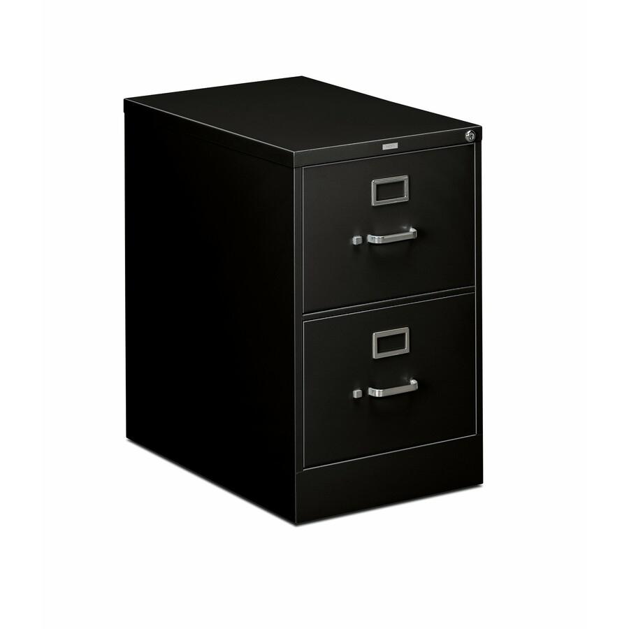 HON 310 H312C File Cabinet - 18.3" x 26.5"29" - 2 Drawer(s) - Finish: Black. Picture 3