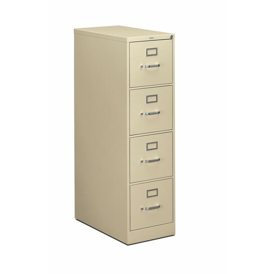 HON 310 H314 File Cabinet - 15" x 26.5"52" - 4 Drawer(s) - Finish: Putty. Picture 3