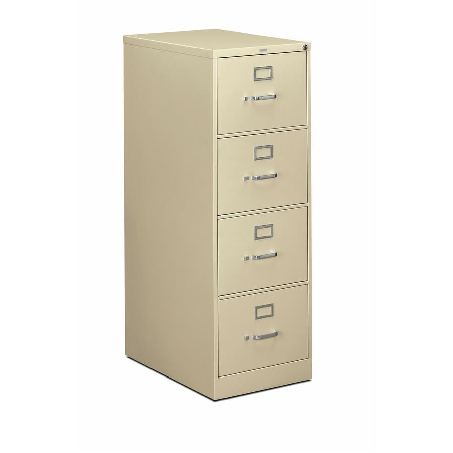 HON 310 H314C File Cabinet - 18.3" x 26.5"52" - 4 Drawer(s) - Finish: Putty. Picture 3